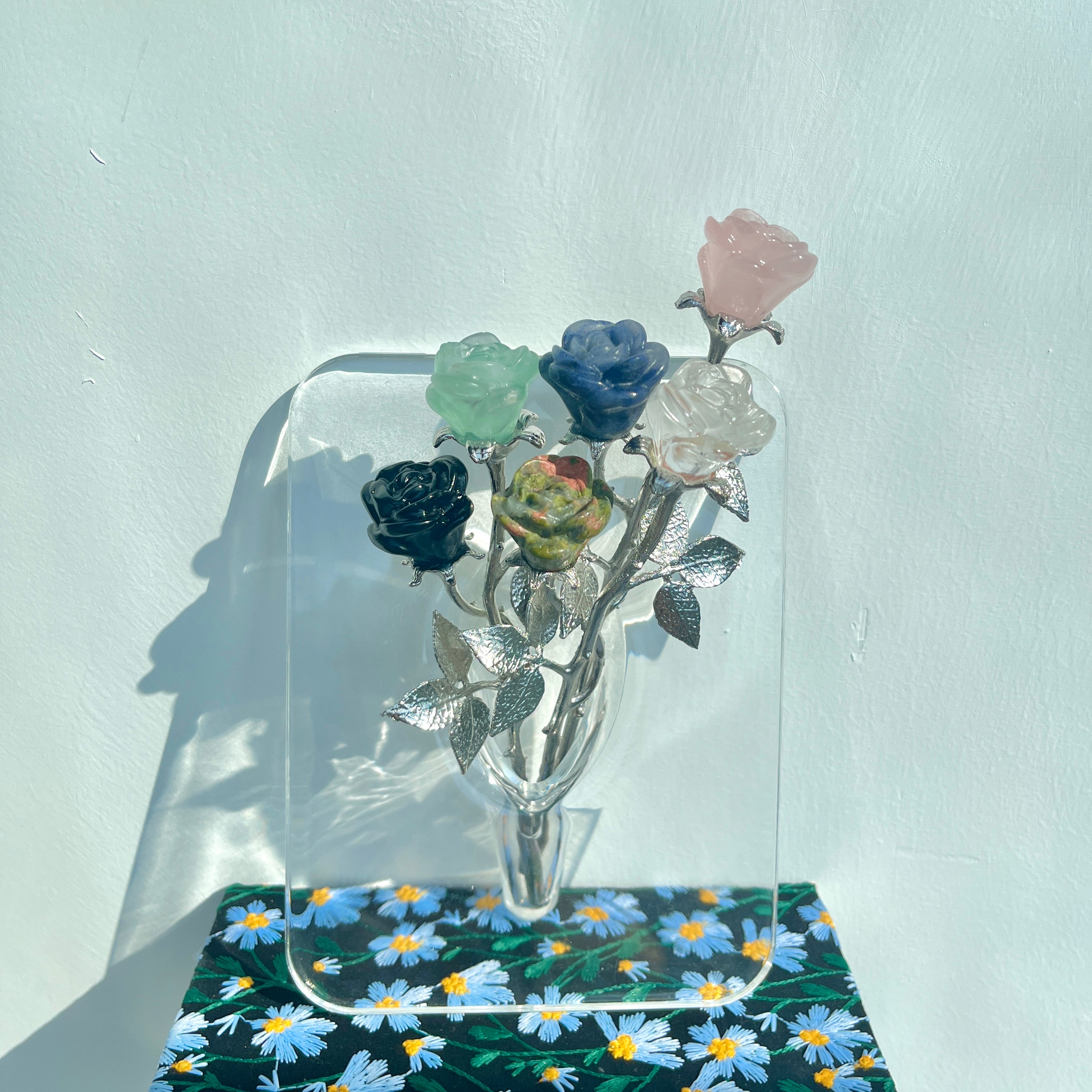 3 Crystal Roses with Holder – GR-inspiration
